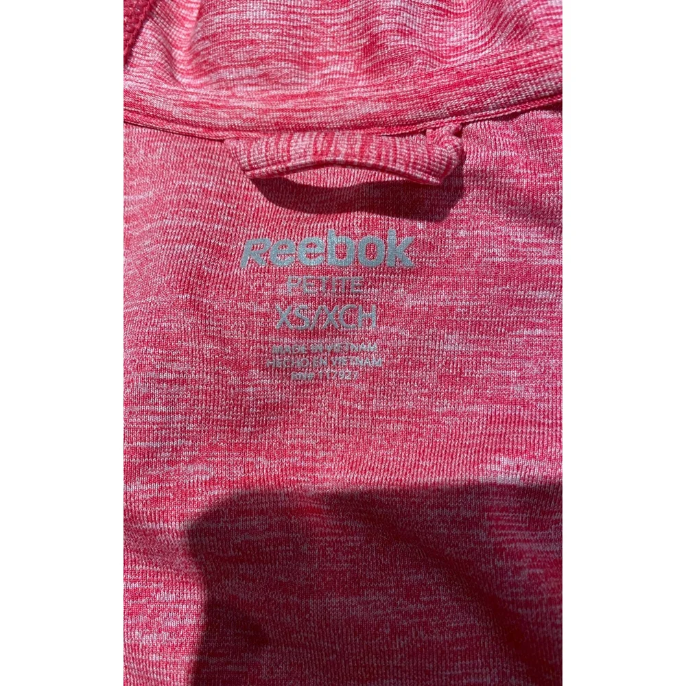 Reebok Active Hooded Jacket Petite XS/S Pink/Black - Picture 8 of 9